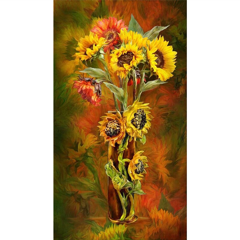 Greatful Sunflowers - DIY 5D Full Diamond Painting