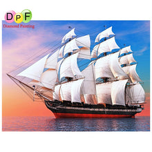 Load image into Gallery viewer, Sailboat - DIY 5D Full Diamond Painting - dif. Variations
