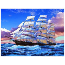 Load image into Gallery viewer, Sailboat - DIY 5D Full Diamond Painting - dif. Variations
