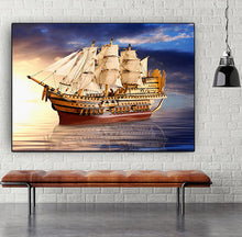 Load image into Gallery viewer, Sailboat - DIY 5D Full Diamond Painting - dif. Variations
