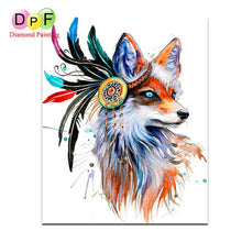 Load image into Gallery viewer, Colorful Fox - DIY 5D Full Diamond Painting
