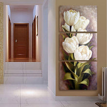 Load image into Gallery viewer, White Tulips - DIY 5D Full Diamond Painting
