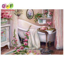 Load image into Gallery viewer, Bathroom - DIY 5D Full Diamond Painting - dif. variants
