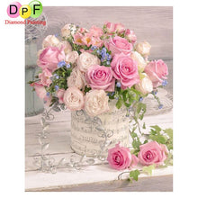 Load image into Gallery viewer, Pastel Roses - DIY 5D Full Diamond Painting
