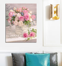 Load image into Gallery viewer, Pastel Roses - DIY 5D Full Diamond Painting

