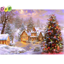 Load image into Gallery viewer, Christmas Scene - DIY 5D Full Diamond Painting
