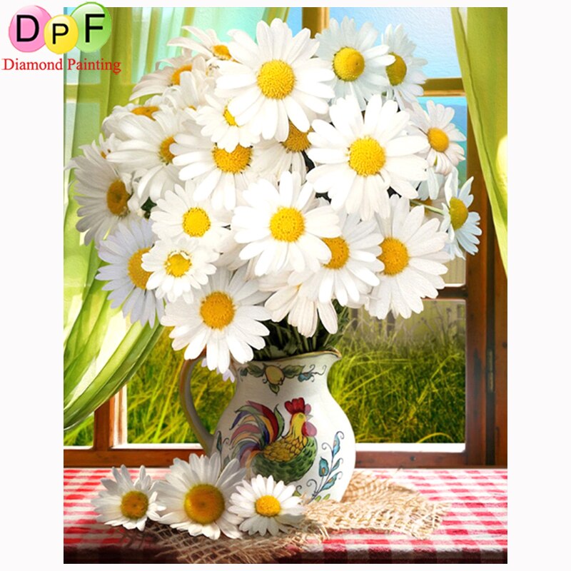 Wonderful Daisies - DIY 5D Full Diamond Painting