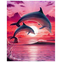 Load image into Gallery viewer, Dolphin Scenerys - DIY 5D Full Diamond Painting - diff. Variations
