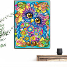 Load image into Gallery viewer, Colorful Owl - DIY 5D Full Diamond Painting
