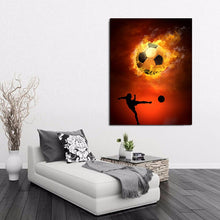 Load image into Gallery viewer, Soccer On Fire - DIY 5D Full Diamond Painting
