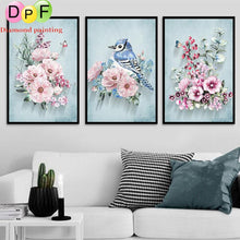 Load image into Gallery viewer, Flowerdream In Blue - DIY 5D Full Diamond Painting
