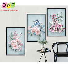 Load image into Gallery viewer, Flowerdream In Blue - DIY 5D Full Diamond Painting

