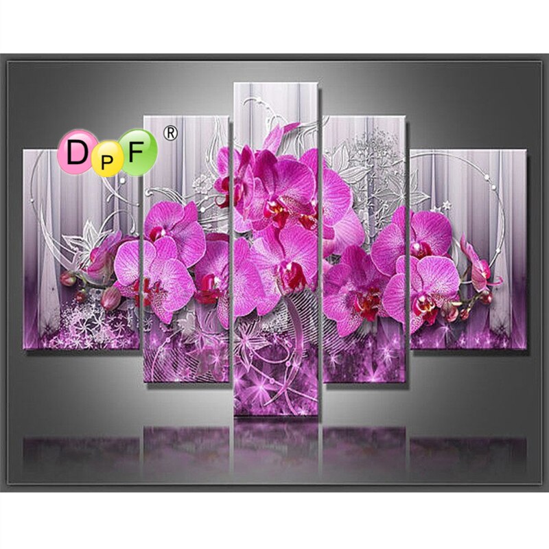 Orchid Blossom - DIY 5D Full Diamond Painting