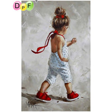 Load image into Gallery viewer, Sweet Little Girl - DIY 5D Full Diamond Painting
