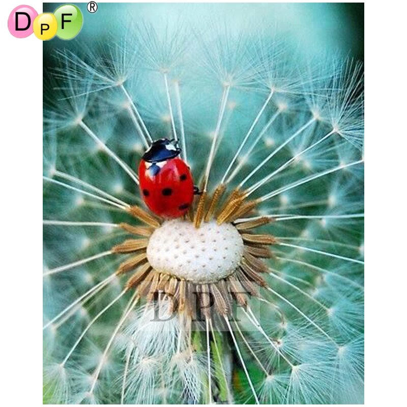 Ladybug and Dandelion - DIY 5D Full Diamond Painting