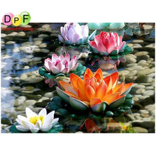 Load image into Gallery viewer, Lotus Dream - DIY 5D Full Diamond Painting
