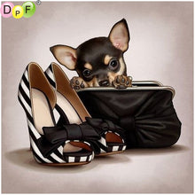 Load image into Gallery viewer, High-Heeled Baby Dog - DIY 5D Full Diamond Painting
