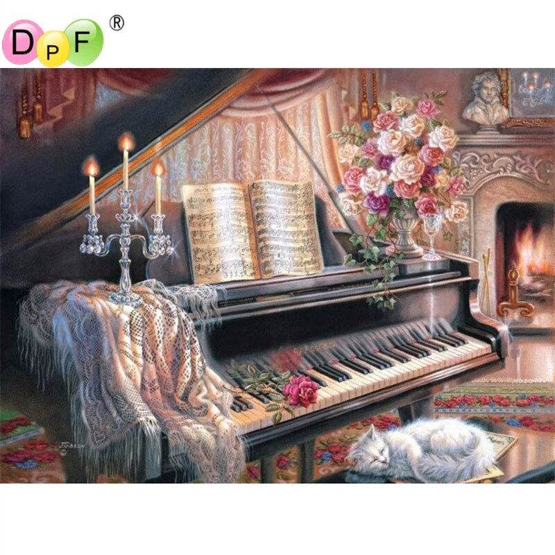 Piano Dream - DIY 5D Full Diamond Painting