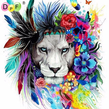 Load image into Gallery viewer, Indian Lion - DIY 5D Full Diamond Painting
