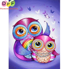 Load image into Gallery viewer, Cute Colorful Owl - DIY 5D Full Diamond Painting
