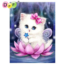 Load image into Gallery viewer, Lady Kitty - DIY 5D Full Diamond Painting
