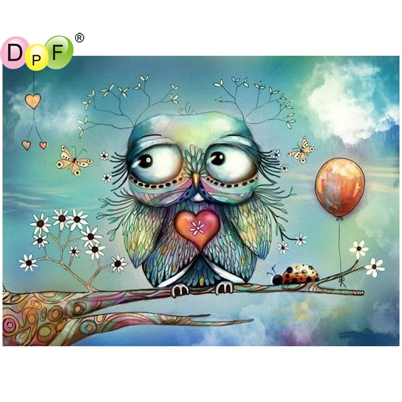 Love Owl - DIY 5D Full Diamond Painting