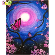 Load image into Gallery viewer, Butterfly In The Moonshine - DIY 5D Full Diamond Painting
