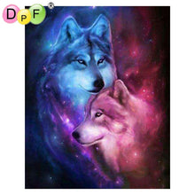 Load image into Gallery viewer, Wolf Love - DIY 5D Full Diamond Painting
