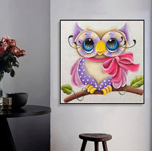 Load image into Gallery viewer, Funny Owl - DIY 5D Full Diamond Painting

