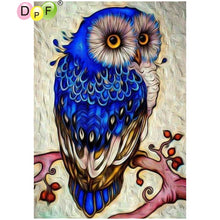 Load image into Gallery viewer, Blue Owl - DIY 5D Full Diamond Painting
