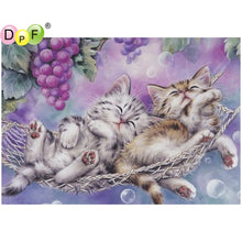 Load image into Gallery viewer, Sweet Sleeping Cats - DIY 5D Full Diamond Painting
