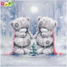 Load image into Gallery viewer, Snowflake Bears - DIY 5D Full Diamond Painting
