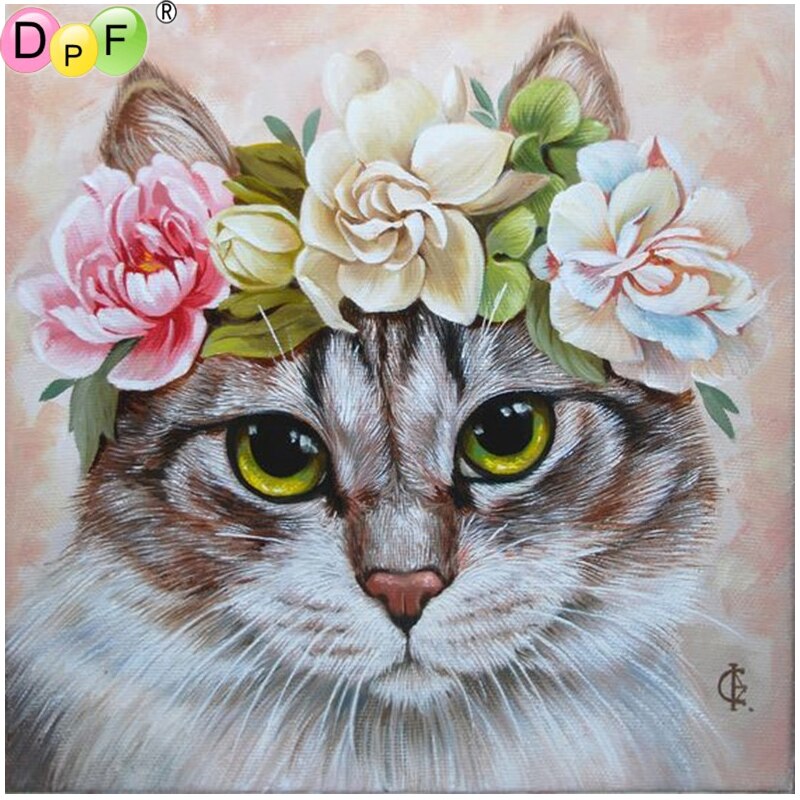 Lovely Cat - DIY 5D Full Diamond Painting
