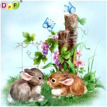 Load image into Gallery viewer, Little Rabbits - DIY 5D Full Diamond Painting
