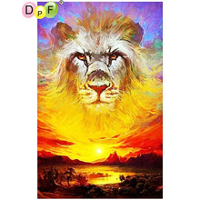 Load image into Gallery viewer, Lion Projection - DIY 5D Full Diamond Painting
