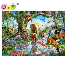 Load image into Gallery viewer, Animal Conference - DIY 5D Full Diamond Painting
