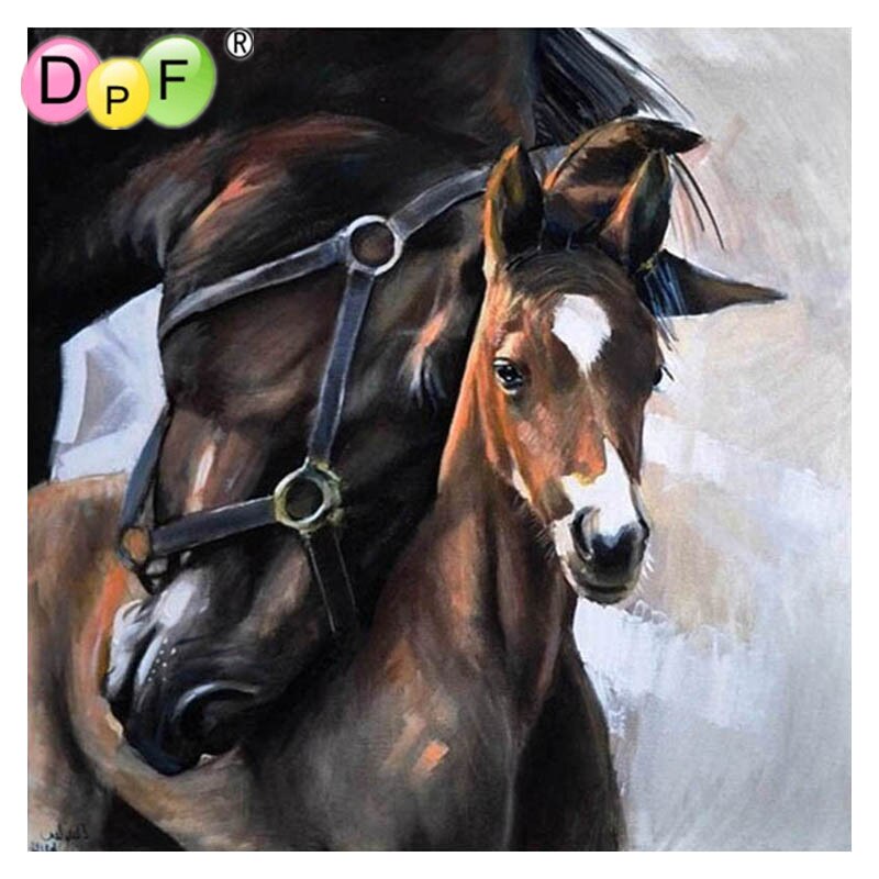 Horse Mami - DIY 5D Full Diamond Painting