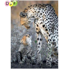 Load image into Gallery viewer, Leopard Baby - DIY 5D Full Diamond Painting

