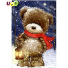 Load image into Gallery viewer, Snow Teddy - DIY 5D Full Diamond Painting
