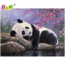 Load image into Gallery viewer, Sleeping Panda - DIY 5D Full Diamond Painting
