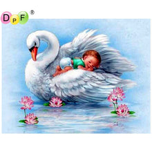Load image into Gallery viewer, Lovely Baby White Swan - Diy 5d Full Diamond Painting
