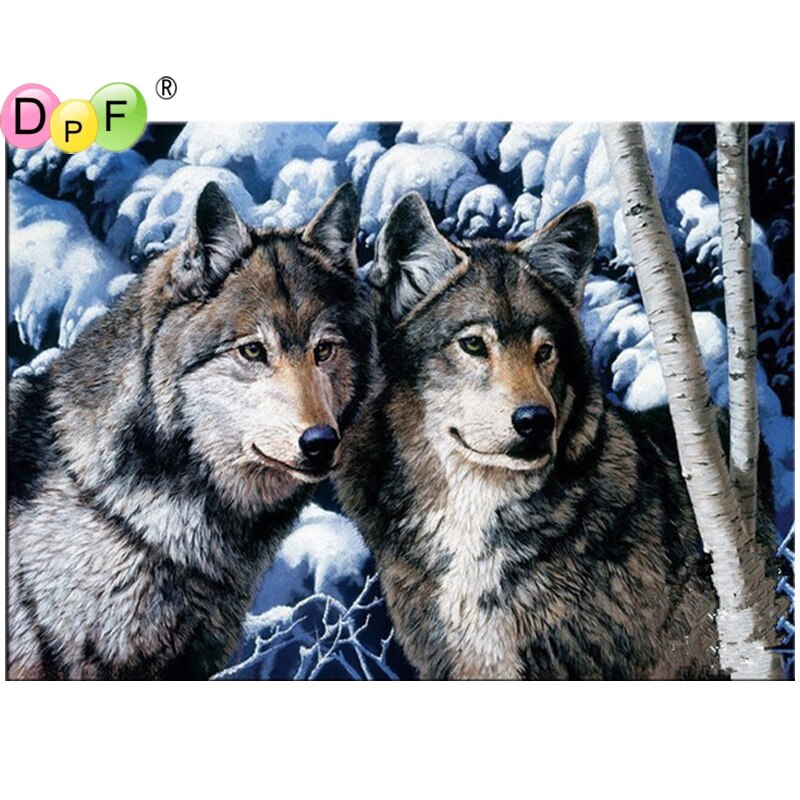 Wolf Couples - DIY 5D Full Diamond Painting