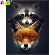 Load image into Gallery viewer, Fox And Wash Bear Community - Diy 5d Full Diamond Painting
