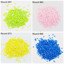 Load image into Gallery viewer, Stones Resin - AB - ROUND - diff. Colors - 4000 pcs
