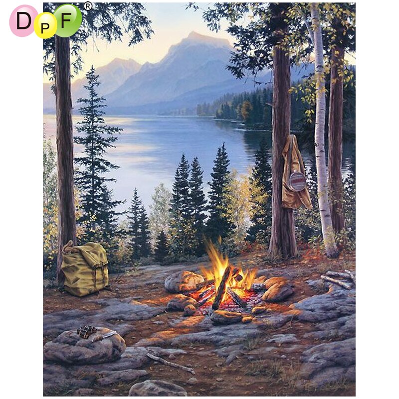 Campfire - DIY 5D Full Diamond Painting