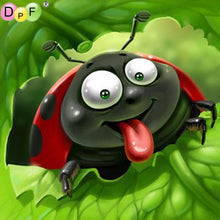 Load image into Gallery viewer, Funny Lady Bug - DIY 5D Full Diamond Painting
