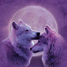 Load image into Gallery viewer, Wolf Familiarity - DIY 5D Full Diamond Painting
