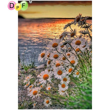 Load image into Gallery viewer, Flowers By The Lake - DIY 5D Full Diamond Painting
