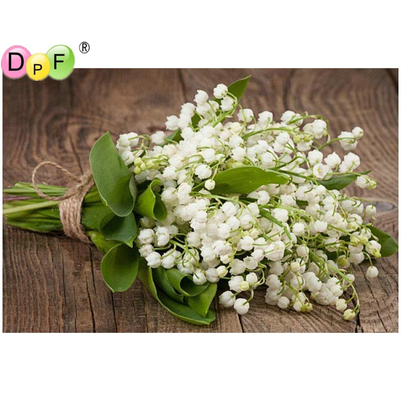 Lily Of The Valley - DIY 5D Full Diamond Painting