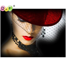 Load image into Gallery viewer, Red Lips - DIY 5D Full Diamond Painting
